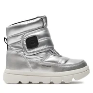 Buty dla dziewczynek - Śniegowce Geox Willaboom J46HWC 0LVNF C1007 S Srebrny - miniaturka - grafika 1