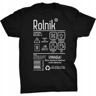 Koszulki męskie - Rolnik Etykieta Koszulka Prezent Dla Rolnika - miniaturka - grafika 1