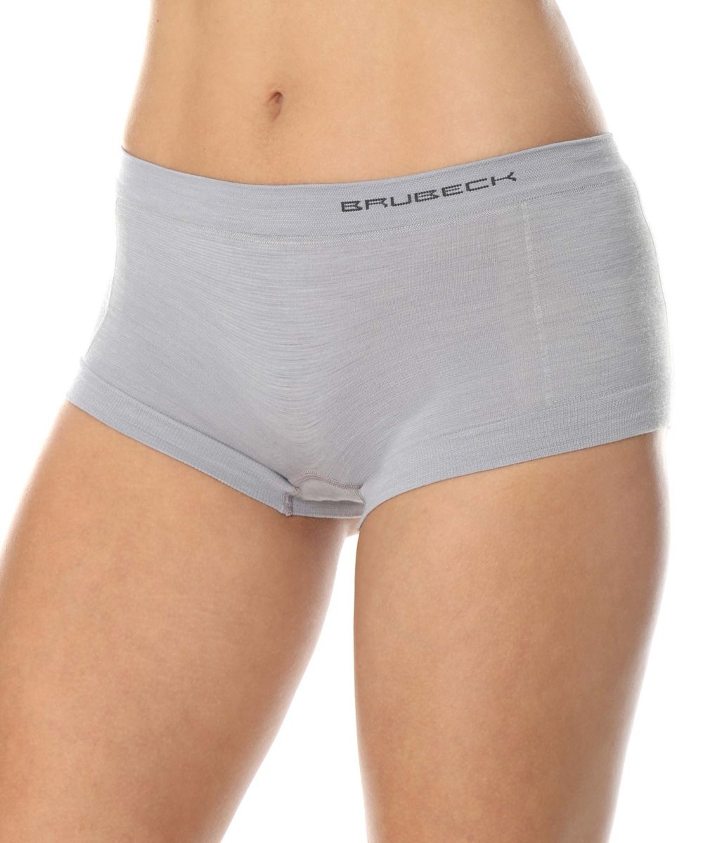 Brubeck Bokserki Damskie Comfort Wool Merino Popielaty L