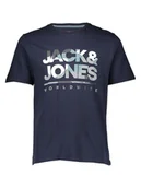 Koszulki męskie - Jack & Jones Koszulka "Luke" w kolorze granatowym - miniaturka - grafika 1