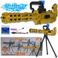 Zabawki militarne - KARABIN AUTOMATYCZNY MINIGUN NA KULKI ŻELOWE ELEKLTRYCZNE ŁADOWANIE USB - miniaturka - grafika 1