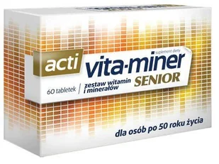 Aflofarm Vita-miner Senior 60 szt. - Witaminy i minerały Aflofarm Vita-miner Senior 60 szt. - Witaminy i minerały - miniaturka - grafika 1