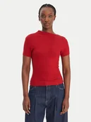 Bluzki damskie - Guess Bluzka W6RP16 KD012 Czerwony Regular Fit - miniaturka - grafika 1