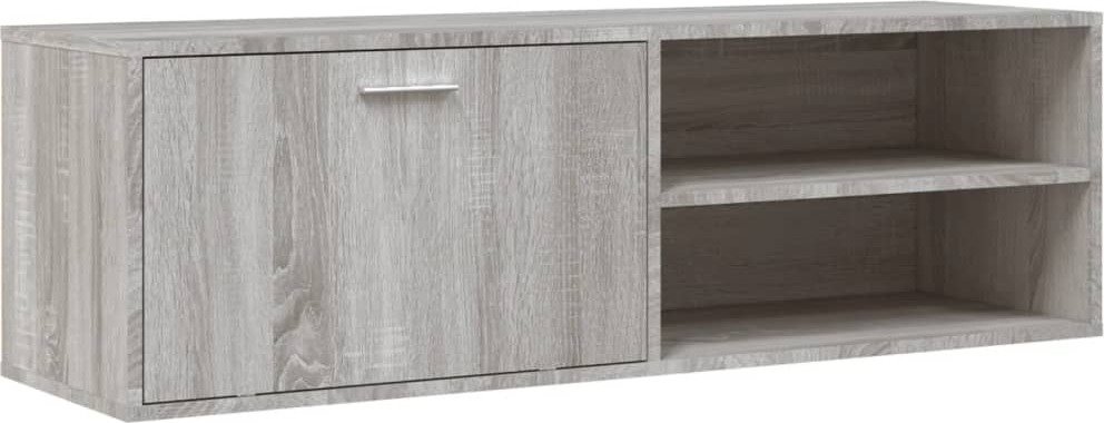 vidaXL Szafka pod TV szara Sonoma 120x34x37 cm materiał drewnopochodny