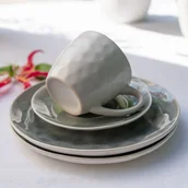 Serwisy do kawy i herbaty - Serwis Kawowy Z Kamionki Dla 6 Osób Opal Grey Villa Italia - miniaturka - grafika 1