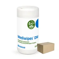 Dezynfekcja - Chusteczki Mediwipes DM do dezynfekcji i mycia powierzchni nieinwazyjnych 100szt tuba 12op - miniaturka - grafika 1