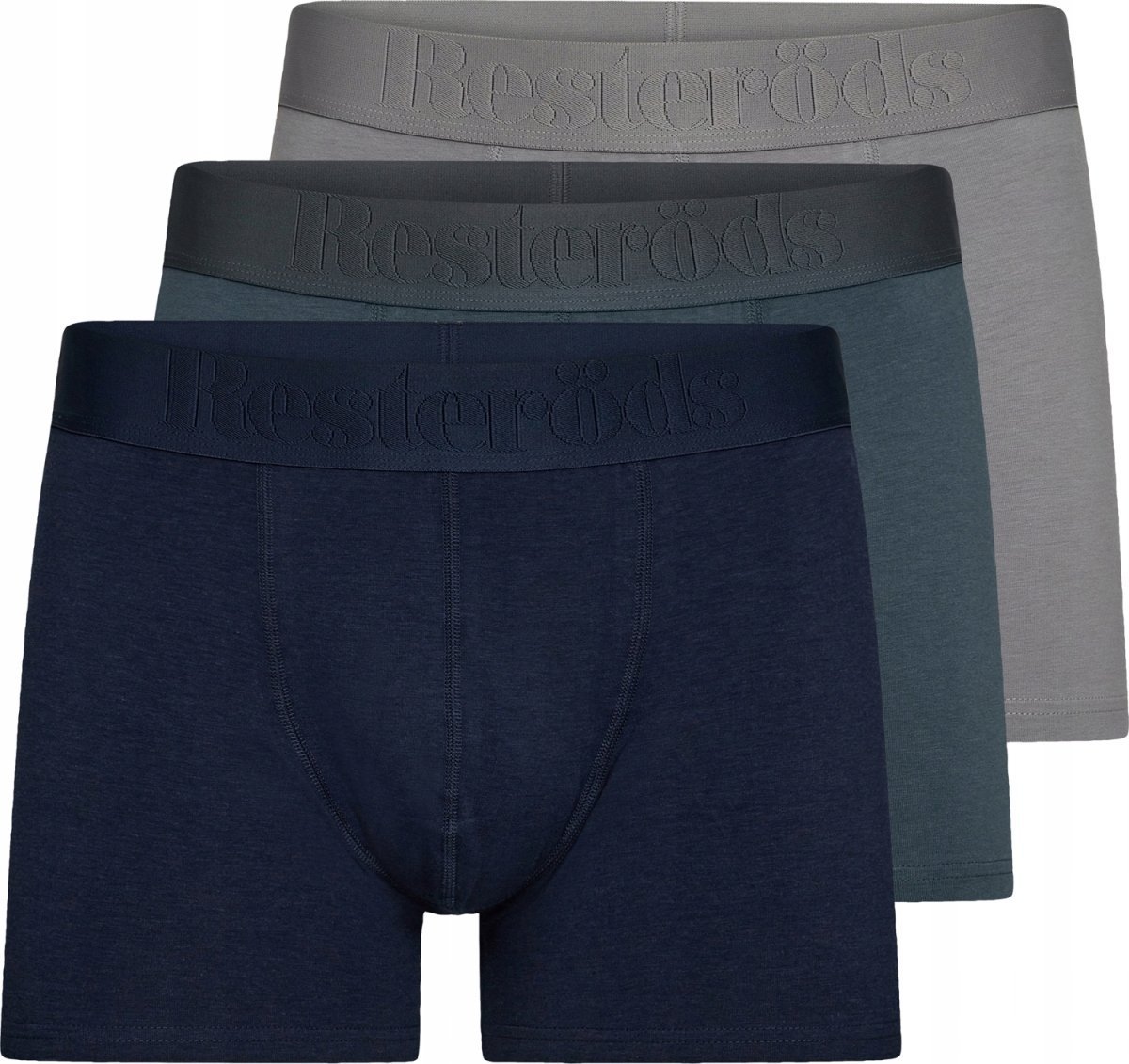 Bokserki Męskie Resteröds Premium Boxers Bambusowe 3-Pak Mix Kolorów Xl