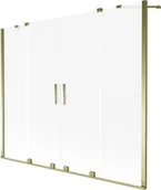 Parawany nawannowe - Mexen Velar Duo parawan nawannowy 2-skrzydłowy rozsuwany 170 x 150 cm, szron, złoty - 896-170-000-32-50 - miniaturka - grafika 1