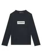 Bluzki damskie - Napapijri Bluzka S-Chamois NP0A4HYK M Czarny Regular Fit - miniaturka - grafika 1