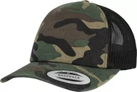Odzież taktyczna i umundurowanie - Czapka BRANDIT Camo Trucker Woodland-Czarna - miniaturka - grafika 1