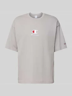T-shirt z wyhaftowanym logo - Koszulki męskie - miniaturka - grafika 1