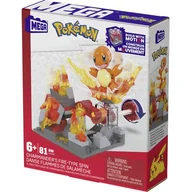 Klocki - Klocki plastikowe MEGA Pokémon Ognisty atak Charmandera HTH86 - miniaturka - grafika 1