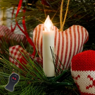KonstSmide Bezprzew. lampki choinkowe LED, białe, 10-pkt - Oświetlenie świąteczne - miniaturka - grafika 4