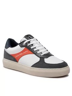 Sneakersy męskie - Calvin Klein Jeans Sneakersy Casual Cupsole Laceup Low YM0YM00494 Kolorowy - grafika 1