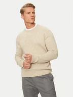 Swetry męskie - United Colors Of Benetton Sweter 103MK1N24 Beżowy Regular Fit - miniaturka - grafika 1
