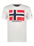 Koszulki męskie - Geographical Norway Koszulka w kolorze białym - miniaturka - grafika 1