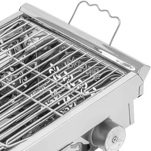 Grill węglowy ze składanym rusztem 43 x 25 cm STAL - Inne urządzenia gastronomiczne - miniaturka - grafika 4