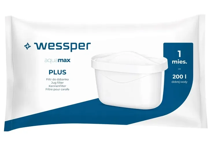 3x Filtr Wessper aquamax Plus do szklany dzbanek filtrujący Dafi zamiennik
