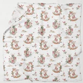 Pieluchy - PIELUCHA MUŚLINOWA KOCYK OTULACZ 120x120cm PRODUKT POLSKI - miniaturka - grafika 1