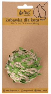 Dingo Zabawka dla kota Piłka Forest 6cm - Zabawki dla kotów - miniaturka - grafika 1