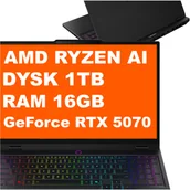 Laptopy - Lenovo LEGION 5 15AKP10 / 83F1X001R1 / Ryzen AI 7 350 / 16GB / 1TB / RTX 5070 / 15.1" WQXGA / Win 11 / Czarny - miniaturka - grafika 1