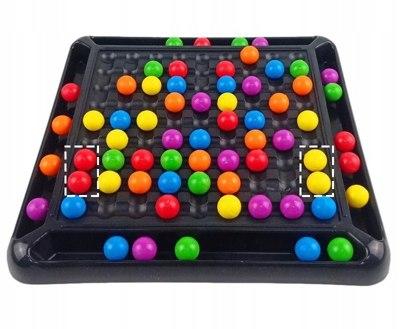 Gra planszowa GRA LOGICZNA KOLOROWE KULKI GRA LOGICZNA UKADANKA 80 KULEK