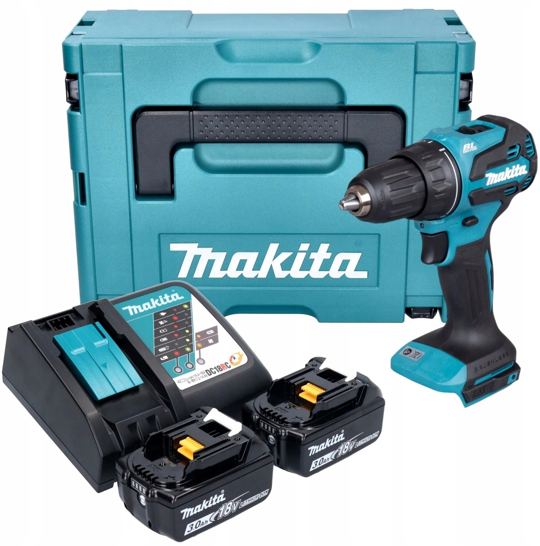 Makita DDF490RFJ wkrętarka akumulatorowa 18V