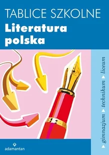 Adamantan Tablice szkolne Literatura polska - Adamantan - Lektury gimnazjum - miniaturka - grafika 1