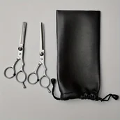 Nożyczki fryzjerskie - TEMU Nożyce do strzyżenia włosów Nożyce do rozczesywania - Nożyce do włosów dla fryzjerów Ostrzał włosów Nożyce fryzjerzkie Zestaw z etui do - miniaturka - grafika 1