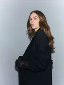 Płaszcze damskie - Reserved - Płaszcz z wełną Manteco - czarny - miniaturka - grafika 1