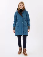 Kurtki damskie - finside Dwustronna kurtka zimowa "Suomukka" w kolorze niebiesko-brązowym - miniaturka - grafika 1