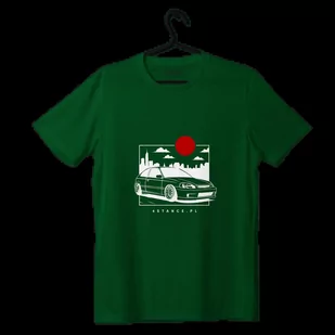 T-shirt koszulka Honda Civic VI JDM zielona-S - Odzież do sportów motorowych - miniaturka - grafika 1