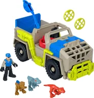 Figurki dla dzieci - Fisher-Price Imaginext Jurassic World Transporter do łapania dinozaurów Zestaw z pojazdem i figurkami dla dzieci od 3 roku życia, HRK69 - miniaturka - grafika 1