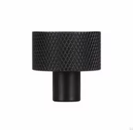 Klamki - Gałka meblowa 2464 24 Metalowa Czarna - miniaturka - grafika 1