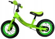 Rowerki biegowe - Rowerek biegowy R3 zielony R-Sport 12'' hamulec, dzwonek - miniaturka - grafika 1