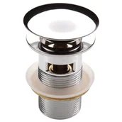 Korki do umywalek - Deante Korek click-clack okrągły z przelewem NHC 010B - miniaturka - grafika 1