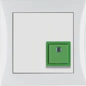 Wyłączniki światła i elektryczne - Przycisk anulowania z ramką B.Kwadrat/Berker S.1 biały połysk - miniaturka - grafika 1