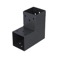 Łączniki, trójniki, kształtki - Łącznik narożnik 7x7 cm 90st. 2-końce Suki Plug-in antracyt - miniaturka - grafika 1