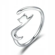 Pierścionki - Pierścionek srebrny dłonie miłość serce kotek kot do Pandora Apart Boamer - miniaturka - grafika 1