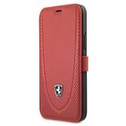 Etui i futerały do telefonów - Ferrari FEOGOFLBKP12LRE iPhone 12 Pro Max 6,7" czerwony/red book Off Track Perforated FER000433 - miniaturka - grafika 1