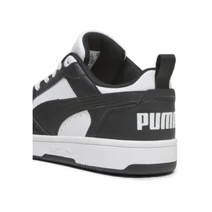 Młodzieżowe sneakersy Rebound V6 Lo PUMA White Black - Buty trekkingowe dziecięce - miniaturka - grafika 1
