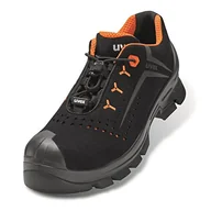 Obuwie robocze - Uvex Low Shoe 6521/2 S1P size45 PU/Rubber W11 buty przeciwpożarowe, Nero, Arancione, 45 EU - miniaturka - grafika 1