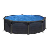 Baseny ogrodowe - GRE Basen stelażowy 450x122 cm szary Dreampool Kea - miniaturka - grafika 1