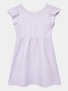 United Colors Of Benetton Sukienka codzienna 4BE7CV01A Fioletowy Regular Fit - Sukienki i spódniczki dla dziewczynek - miniaturka - grafika 1