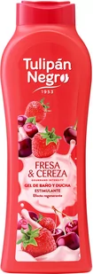 Żel pod prysznic Tulipan Negro Truskawka i Wiśnia 650 ml (8410751093145) - Kosmetyki do kąpieli - miniaturka - grafika 1