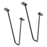 Meble modułowe i akcesoria - Uchwyt na półkę spinka do włosów 2 sztuki 26,5x18x2,3 cm industrialny metalowy wzór ML - miniaturka - grafika 1