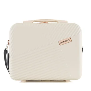 Kuferek Semi Line T5757-1 Écru - Kosmetyczki, organizery i kuferki - miniaturka - grafika 1