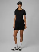 Spodenki damskie - 4F Spodenki dresowe damskie - czarne XXL - miniaturka - grafika 1