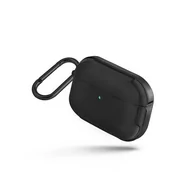 Etui do tabletów - Uniq UNIQ etui Valencia AirPods Pro czarny/midnight black Antimicrobial - miniaturka - grafika 1