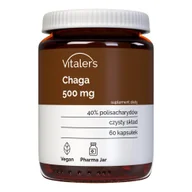 Witaminy i minerały - Vitaler's Chaga (Błyskoporek podkorowy) 500 mg - 60 kapsułek - miniaturka - grafika 1